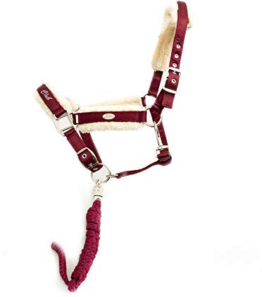 CALEVO - Set Stallhalfter Faux FUR + Strick HORSECLUB
