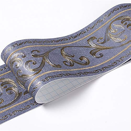 Bordüre Selbstklebend PVC Tapete Aufkleber,Wandtattoo,Wasserdichte Bad Bordüre Stciker,Wandbordüre fur Küche, Badezimmer, Wand Decor (#10)