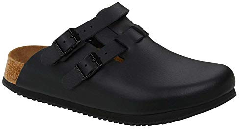 Birkenstock Kay Super Grip Leather Black - Professional Shoes for Women & Mens US M 7.0 / US L 9.0