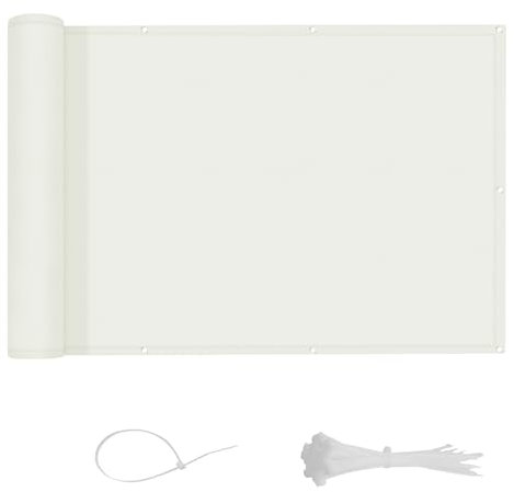 LOVE STORY Frangivisto Balcono 90x300cm,Impermeabile Telo per Privacy del Balcone,(PES) Schermi Divisori e Protettivi per Balconi,Protezione UV per Ringhiere di Appartamenti,Giardino Esterno,Beige