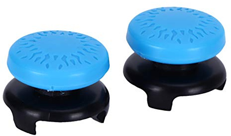 Thumbstick 2Pcs Controller Joystick Soft Silicone Cover Grip Stick, Key Cap Gamepad, Cool Design, Attractive Making, Game Actions Accurately, Material ABS and Silicone, 4 Colors, for PS5 (Blue)