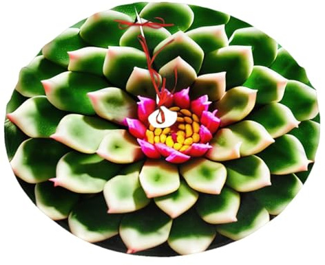 Décoration de Noël en forme de cactus en forme de fleur de cactus en peluche, tapis de sapin de Noël, décoration de fête du Nouvel An