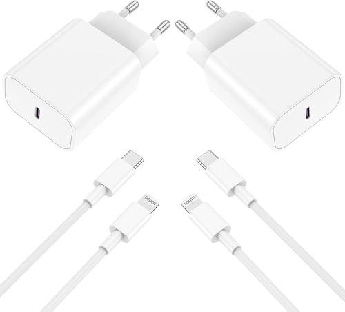 iPhone 14 13 Chargeur Rapide [MFi Certifié] 2Pack 20W USB C Chargeur avec Câble iPhone Apple Original 2M,Type C Adaptateur Secteur pour Apple iPhone 14 Plus/13 Pro Max/12 Mini/11 Pro/XR/XS/SE/8/7/iPad