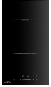 COVERCOOK Induction Hob 2 Zone, Built-in Induction Cooker 30cm, Double Induction Hob with Boost Function, Slider Touch Control, Timer, Child Safety Lock, 9 Power Levels, 3500W, Hard Wired, No Plug