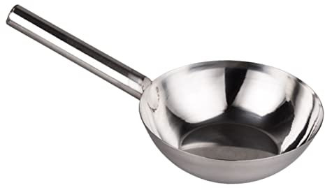 IMIKEYA Mestolo per Acqua in Acciaio Inox Cucchiaio da Cucina Manico lungo Antiruggine e Durevole Accessorio Multiuso per Zuppe e Mescolature Facile da Pulire e Mantenere