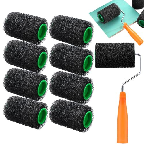 Rullo per pittura strutturato | Rullo di rivestimento del veicolo con pelo robusto | Rullo strutturale durevole per terrazza, mobili, bagno, camera da letto, pareti e camion