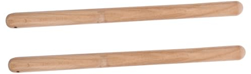 Baquetas de Madera Khaki para Instrumento, 1 Par, Accesorios | Niños y Jóvenes, Respuesta Ágil y Gran Elasticidad, Estilo Jazz, Suministro Musical para Percusión