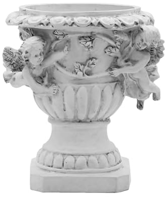 Fioriera angolare, decorazione per vasi da fiori in stile europeo, in resina, contenitore con foro di drenaggio, per interni ed esterni, giardino, cactus, bonsai