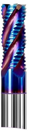 Herramientas de corte de torno Máquina De Torno, Fresa Desbaste, En Espiral, Brocas Enrutador Acero Tungsteno Y Carburo, Herramientas Metal 4 Flautas 6, 8 10mm(D8*20*D8*60L)