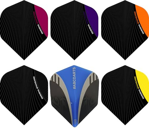 ABC Darts Flights – 10 sats (30 stycken dartflyg) röd Klassische