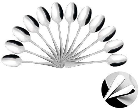 Mr. Spoon - Set mit 12 Kaffeelöffeln aus Edelstahl, 12,5 x 2,6 cm