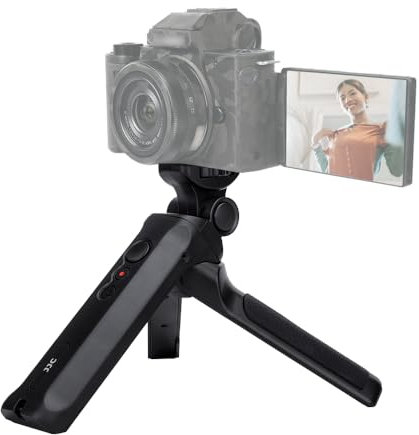JJC Remote Commander und Shooting Tripod Grip für Selfies Vlogging Kompatibel mit Panasonic S1 Sir S1H S5 S5II S5IIX GH6 GH5S GH5 G9 G80 G90 G100 FZ1000II etc. Ersetzt Panasonic DMW-SHGR1 Stativgriff