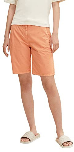 Tom Tailor Damen Chino Bermuda Shorts mit Gürtel