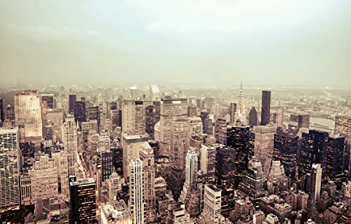 LHJOYSP Puzzle Kind 3D Puzzle 1000 Teile City Lights Gebäude New York Wolkenkratzer Dächer Manhattan New York City Empire State Building 75x50cm