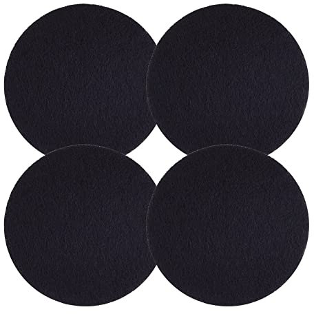 VIEVRE Filtro de carbón activado, 4 unidades de cubos de basura orgánicos redondos para cocina, filtro de carbón, filtro de carbón activado, filtro de carbón activado, caja para gatos para