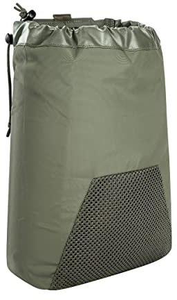 Tasmanian Tiger TT Dump Pouch anfibia Faltbarer Depot-Sack mit Netzboden, einhändig bedienbar mit Kordelzug-Verschluss, Oliv