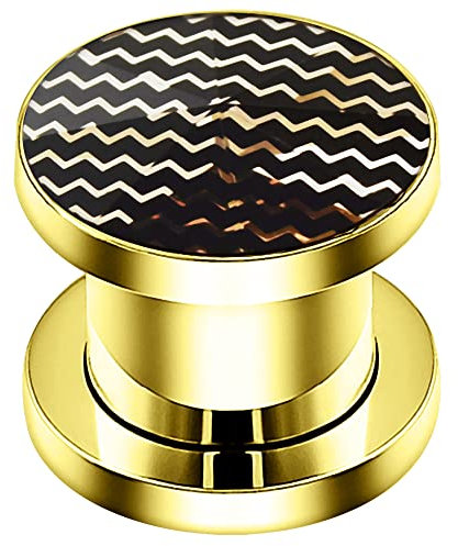 AZARIO LONDON Flesh Tunnel mit Zickzack-Design, Chirurgenstahl, eloxiert, mit Außengewinde, Plugs und Tunnel, Verkauf pro Stück, 0 Gauge ( 8mm ), Kristallstein, Kein Edelstein