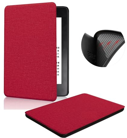 Hülle Für 6 Zoll Kindle Paperwhite 10. Generation (Veröffentlicht im Jahr 2018), TPU Softshell Stoffmuster Leicht und Dünn Schutzhülle mit Automatisch Schlafen/Wach Funktion