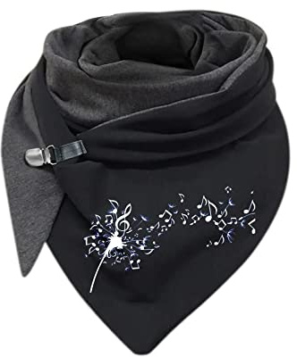 Schal Damen Winter Dreiecksschal Warm Halstuch Halswärmer Kariert Und Knöpfen Dreieckstücher Elegant Herbstschal Mit Geometrische Poncho Persönlichkeit Dreieck Damenschal Dreieckstuch Klassischer