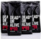 DEAD OR ALIVE Espresso No3 - Starke Espresso Bohnen 4x1kg - 100% Robusta - Kaffeebohnen für Kaffeevollautomat und Espressomaschine - Ganze Bohnen mit viel Koffein aus Italien - Coffee Beans (4er Pack)