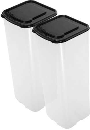 TOPBATHY 2pcs Airtight Bread Storage Box Plastic Bread Keeper for Kitchen Storage Container