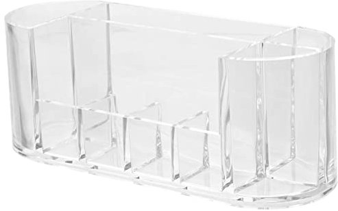 TEHAUX Stifthalter Mit Fächern Transparenter Organizer Für Stifte Und Kosmetik Vielseitiger Schreibtisch Und Schminkpinselhalter Für Zuhause Und Büro Großer Und Praktische