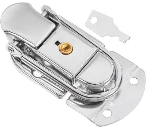 jojofuny Metall Bügelschloss aus Eisen in Silber mit Schlankem Design und Vielseitiger Kompatibilität als Kofferverschluss für Kleine Boxen und Schubladen