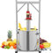 36L Obstweinpresse, hydraulische Edelstahlpresse, Obstweinpresse aus rostfreiem Stahl Manuelle Saftmaschine Weinpresse für Saft Apfelwein Wein Olivenöl