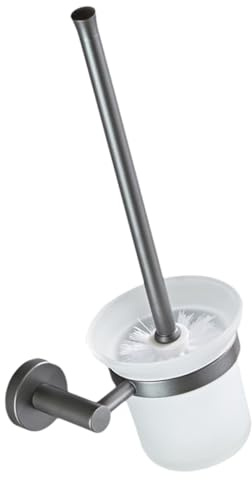 BATHVEVE Cepillo De Baño Elegante con Base Redonda De Juego De Escobilla para Baño Hogar para Escobilla Limpiador De Inodoro