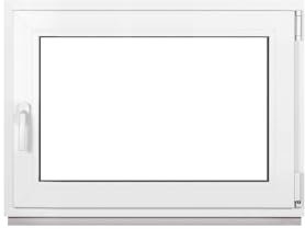 Framex Finestra in plastica bianca larghezza x altezza 95 x 60 cm (950 x 600 mm) 3 scomparti (32 mm) girevole DIN destra – Premium – tutte le dimensioni