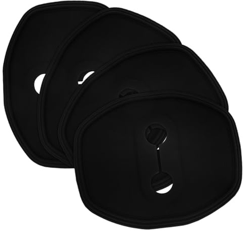 Healifty 4 Pièces Couvercle de Protection Silicone pour Serrure de Porte de Voiture Accessoires Universels pour Verrouillage de Porte Protection Les Rayures Corrosion Installation Facile