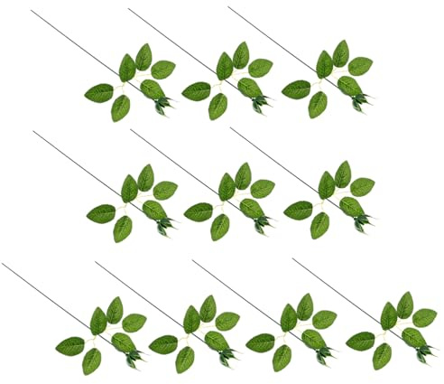Uonlytech Kit DIY Fleurs Artificielles avec Calices Plastique Tiges et Réalistes pour Décoration et Création Manuelle