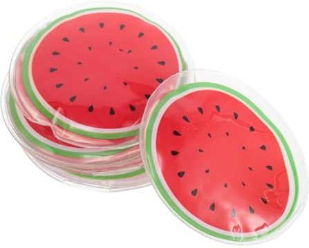 MUCKLILY Wiederverwendbare Kühlpacks Für Augen Kleine Runde Kühlkompressen Kühlende Augenpads Gegen Augenschmerzen Für Müdigkeit Und Verletzungen 6 Stück Mit Klebefläche