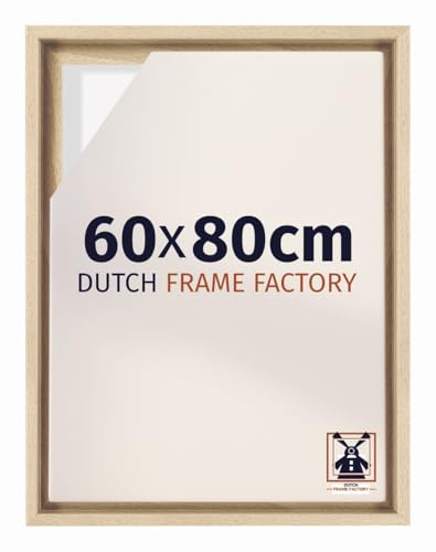 Dutch Frame Factory - Marco flotante para lienzo 60x80 - Haya - Para lienzos con bastidor - MDF - Lausanne