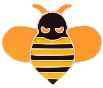 Bienen Emaille Anstecker: Lustige Insekten Pins für Jacken & Rucksäcke