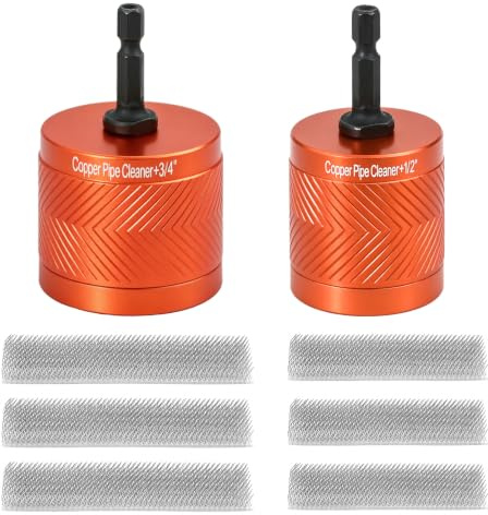 Brosse Nettoyage Tuyau Cuivre 15MM/22MM Compatible Perceuse