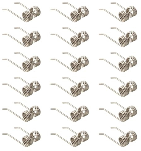Fiocias 36 Pièces Dents Démousseuses Remplacement Lames Scarificateur 27022 29272 Dents Ressort Acier 2500600G Résistantes Accessoires Faciles Montage Tracteu, 18 Pcs