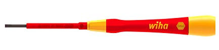 Wiha 42471 Series 2270P Pico Finish Electric Fine Screwdriver, Slotted, 3.5 mm x 65 mm Size