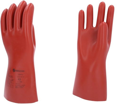 KS Tools 117.0092 Elektriker-Schutzhandschuh mit mechanischem- und Wärmeschutz | Größe 12 | Klasse 1 [7500 V] | rot
