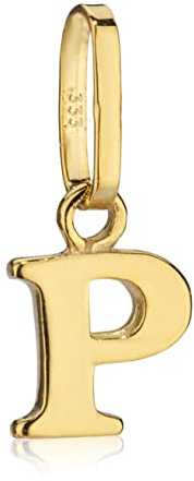 NKlaus Kettenanhänger Buchstabe, klein, 333 Gelbgold, 8 Karat, 1 Stück | Öse innen 5,0 x 2,5mm; als Talisman für Kinder