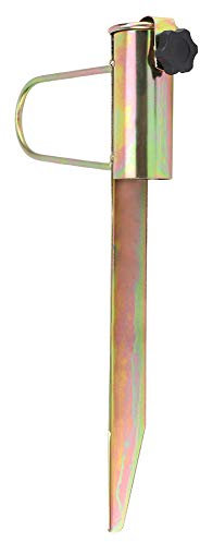 Restokki Base per ombrellone Portatile Regolabile, 1 pz Trivella per Erba di Sabbia in Metallo Resistente per Bandiera Ombrello Grande Canna da Pesca Parco all'aperto Patio Spiaggia