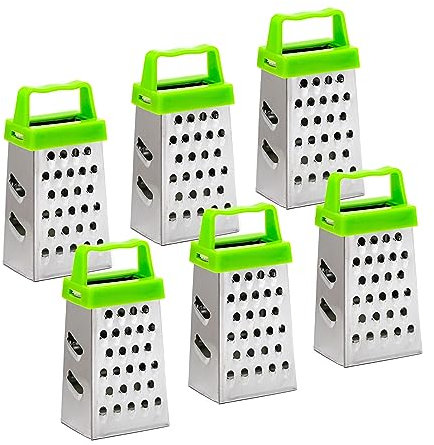 Mini rallador de 6 piezas, rallador pequeño para queso, ajo y nuez moscada, mini ralladores de acero inoxidable para cocina, rallador pequeño con imán