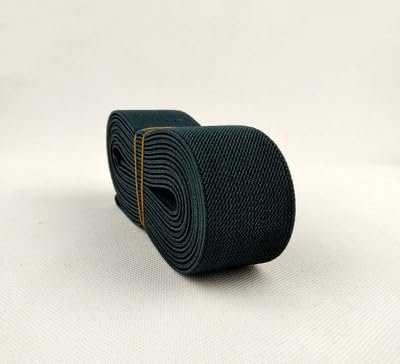 Elástico de coser, cinta elástica, Banda elástica gruesa for ropa interior, falda, cinturón elástico fino, decoración del coche, banda de goma de 4CM de ancho de sarga de color plano ( Color : Dark Bl