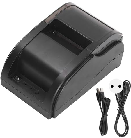 FTVOGUE Thermo-Belegdrucker, ABS-Thermodrucker 60–80 Mm/s USB für Hotel (EU-Stecker)