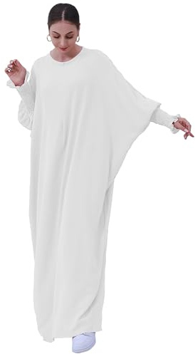 Zofocy Muslim Prayer Abaya Islamic Women Lightweight Maxi Dress Long Sleeve Ladies Dubai Kaftan
