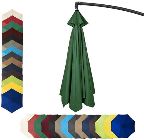 GZDXBF Cubierta De Tela De Repuesto para Sombrilla, Toldo De Tela De Repuesto para Sombrilla De Jardín - 200 230 250 270 300 350 Cm - para 6 Brazos/8 Brazos(Green,8ribs-270cm(8.8ft))