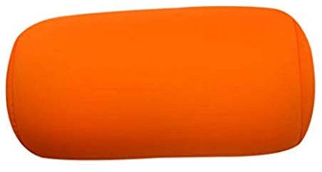 DadaAA Microbead Roll Pillow Roll Cushion Soft Neck Waist Back Head Support Sleep Pillow Travel Sleeping (orange)