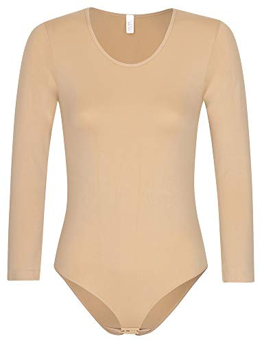 r-dessous 1-3 Stück Damen langarm Body nahtlose Mikrofaser für Sport