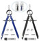 PERFETSELL 2 Pezzi Compasso di Precisione Compasso Professionale con Accessori di Ricambio Compasso Architetto Compassi per Tracciare per gli Gtudenti Insegnanti Artisti Architetti