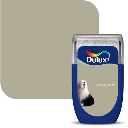 Dulux Walls & Ceilings Tester Paint, Overtly Olive, 30 ml